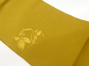 草葉・丸文模様織出し名古屋帯